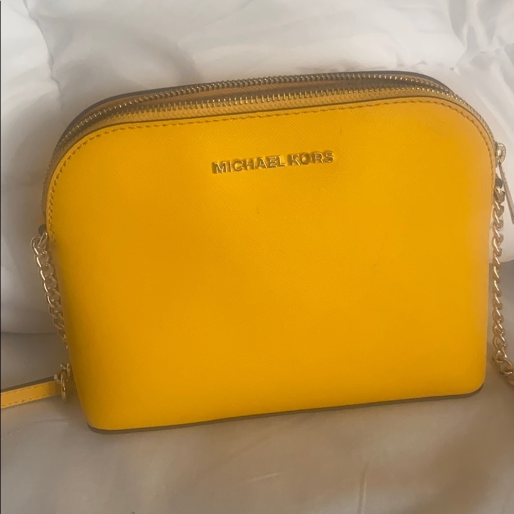 MK gold crossbody